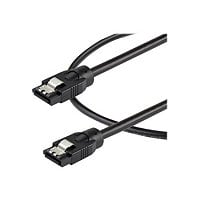 StarTech.com 0.3 m Round SATA Cable - Latching Connectors - 6Gbs SATA Cord - SATA Hard Drive Power Cable - Lifetime