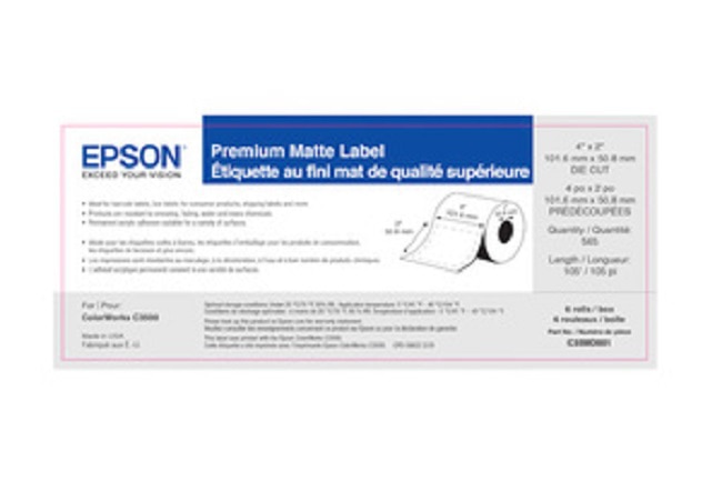 Epson - die cut labels - matte - 565 label(s) -