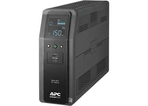 APC by Schneider Electric Back UPS PRO 1500VA Line Interactive Tower UPS -  BR1500MS2 - UPS Battery Backups 