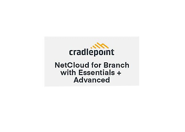 Cradlepoint NetCloud Essentials and Advanced for Branch Routers - subscription license renewal (1 year) - 1 license