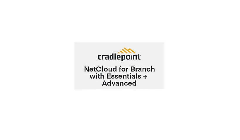 Cradlepoint NetCloud Essentials and Advanced for Branch Routers - subscript