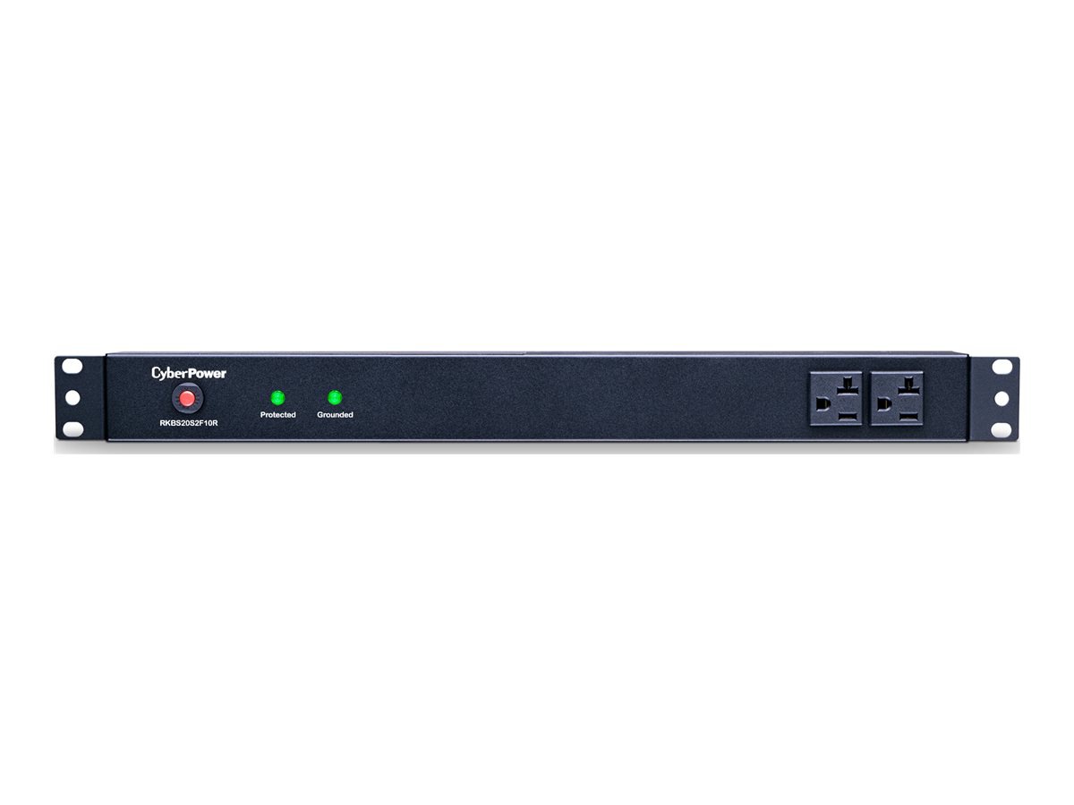 CyberPower Rackbar Surge Protection RKBS20S2F10R Zero-U/1U - surge protecto