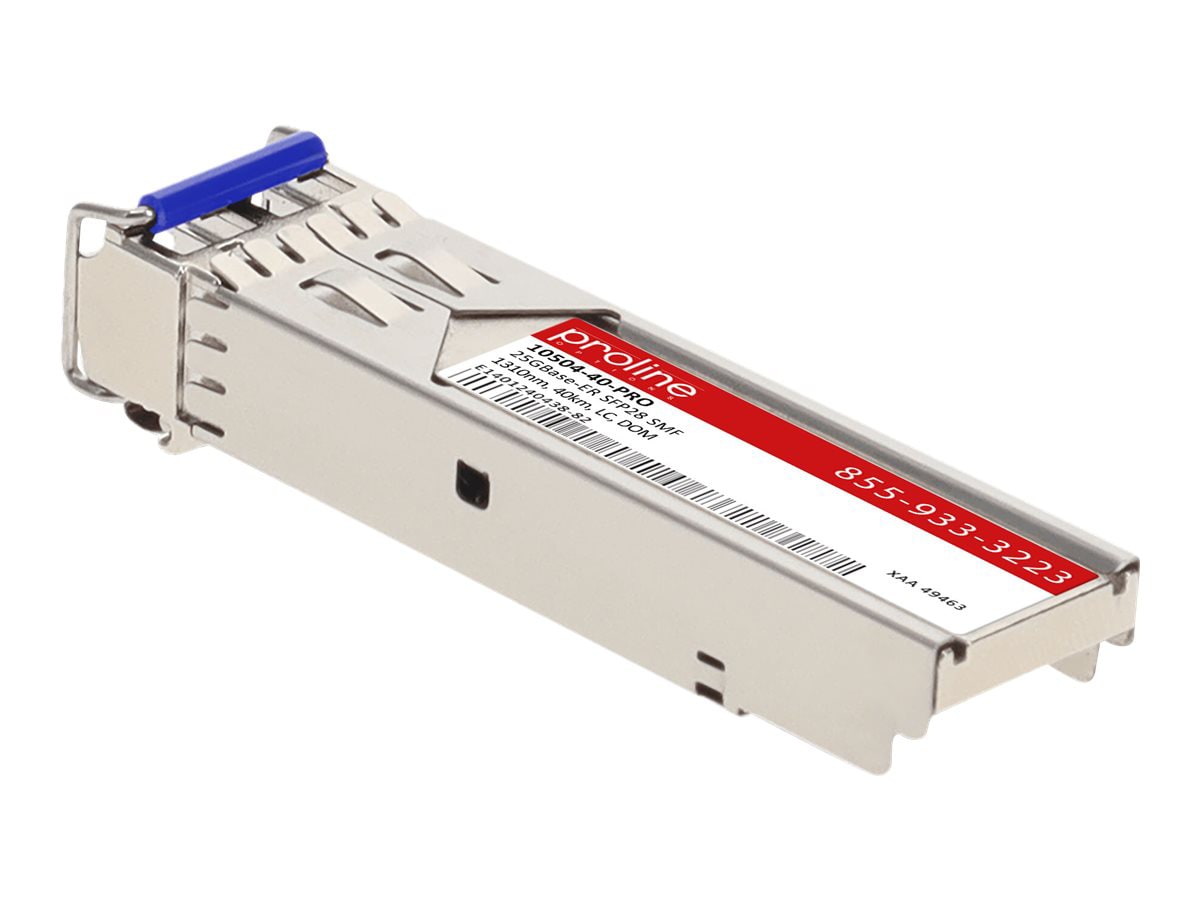 Proline Extreme Networks® 10504-40 Compatible TAA 25GBase-ER SFP28 Transcei