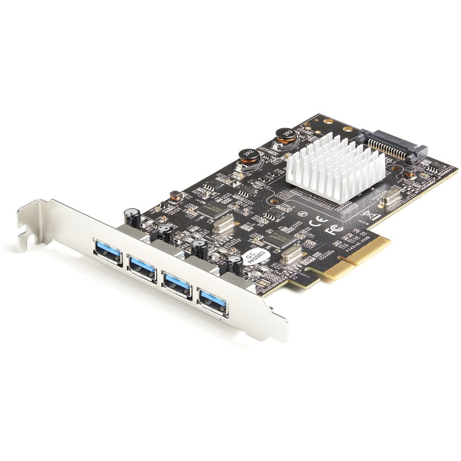 StarTech.com 4-Port USB PCIe Card - 10Gbps USB 3.1/3.2 Gen 2 Type-A PCI Card 2 Controllers - PEXUSB314A2V2 - Storage Mounts & Enclosures - CDW.com