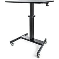 StarTech.com Mobile Standing Desk - Height Adjustable Sit Stand Laptop Cart