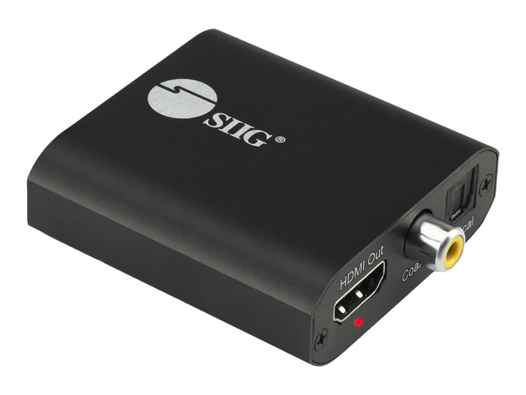 SIIG 4K HDMI with Audio Extractor Converter - Analog Stereo, Toslink Optica