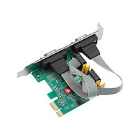 SIIG DP Cyber 2S PCIe Card - serial adapter - PCIe 2.0 - RS-232 x 2