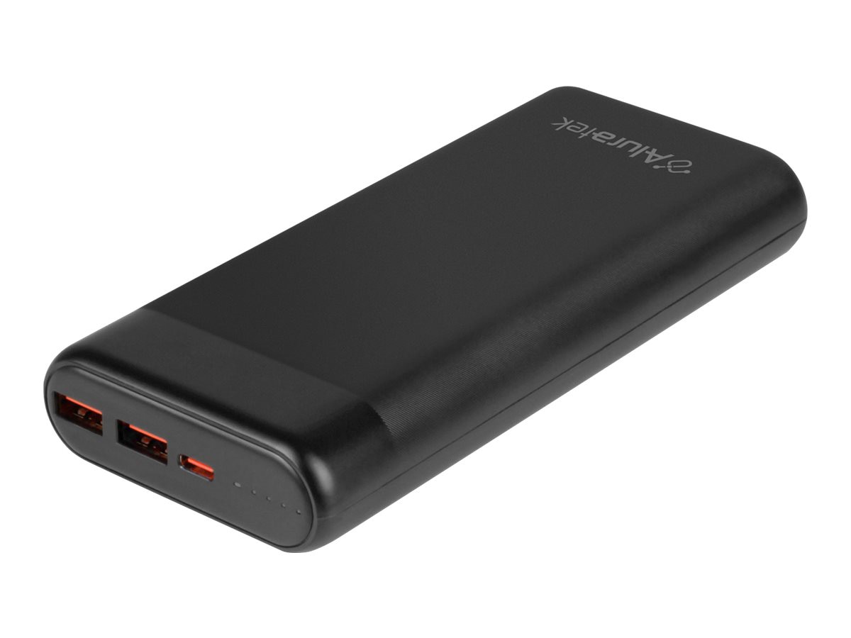 Aluratek APBQ20F power bank - Li-Ion - 2 x USB, 24 pin USB-C