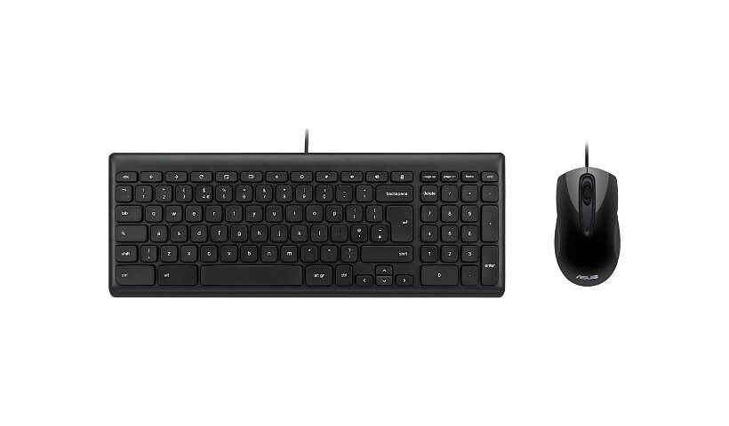 Asus Wired Chrome OS Keyboard and Mouse - keyboard and mouse set - QWERTY -