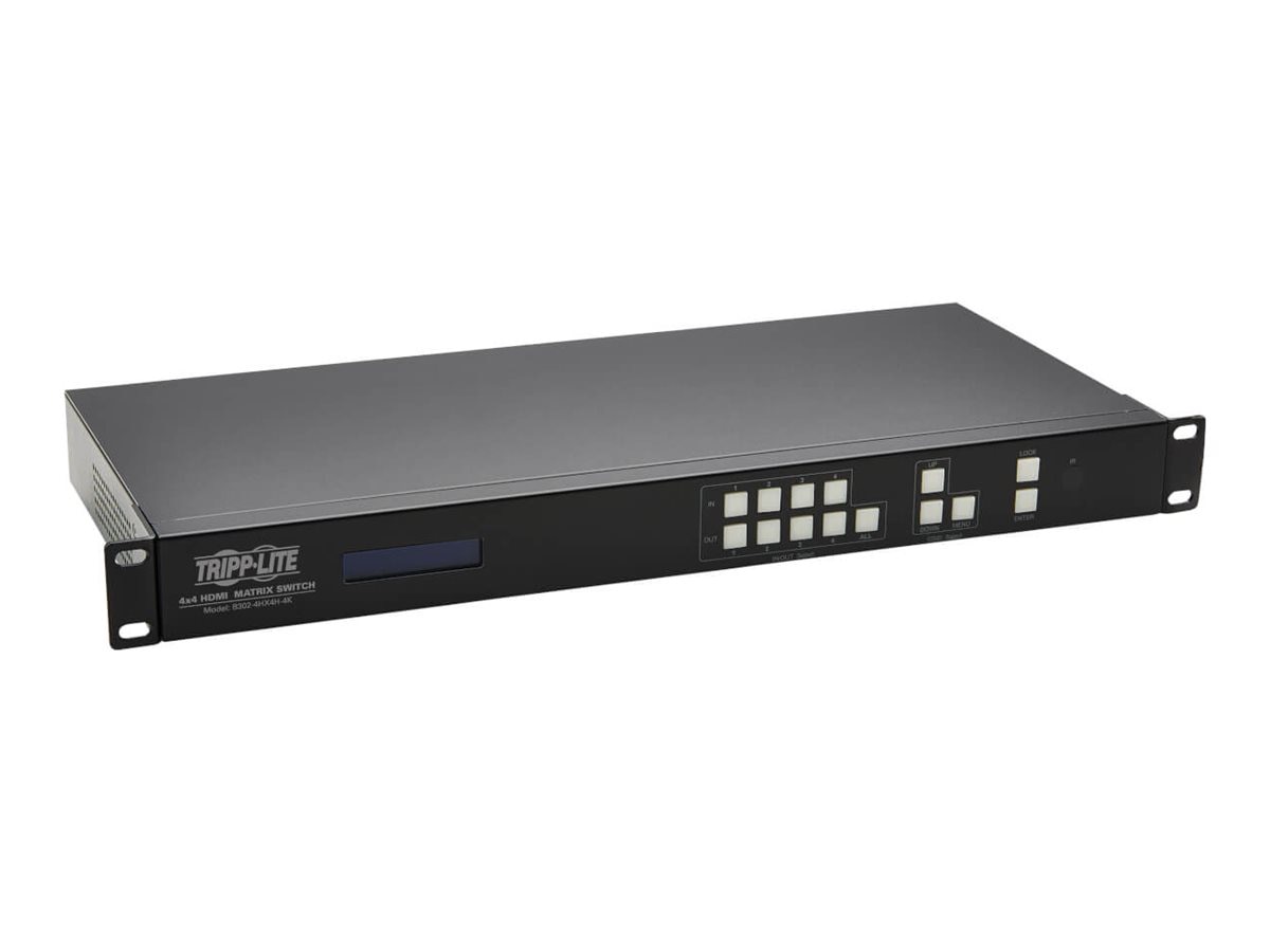 Main image 1 for Eaton Tripp Lite series 4x4 HDMI Matrix Switch/Splitter with Audio Extractor, Remote Access and Multi-Resolution