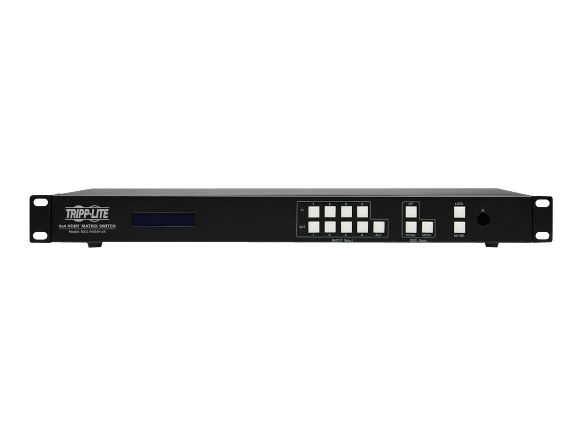 Thumbnail 2 of 6 for Eaton Tripp Lite series 4x4 HDMI Matrix Switch/Splitter with Audio Extractor, Remote Access and Multi-Resolution