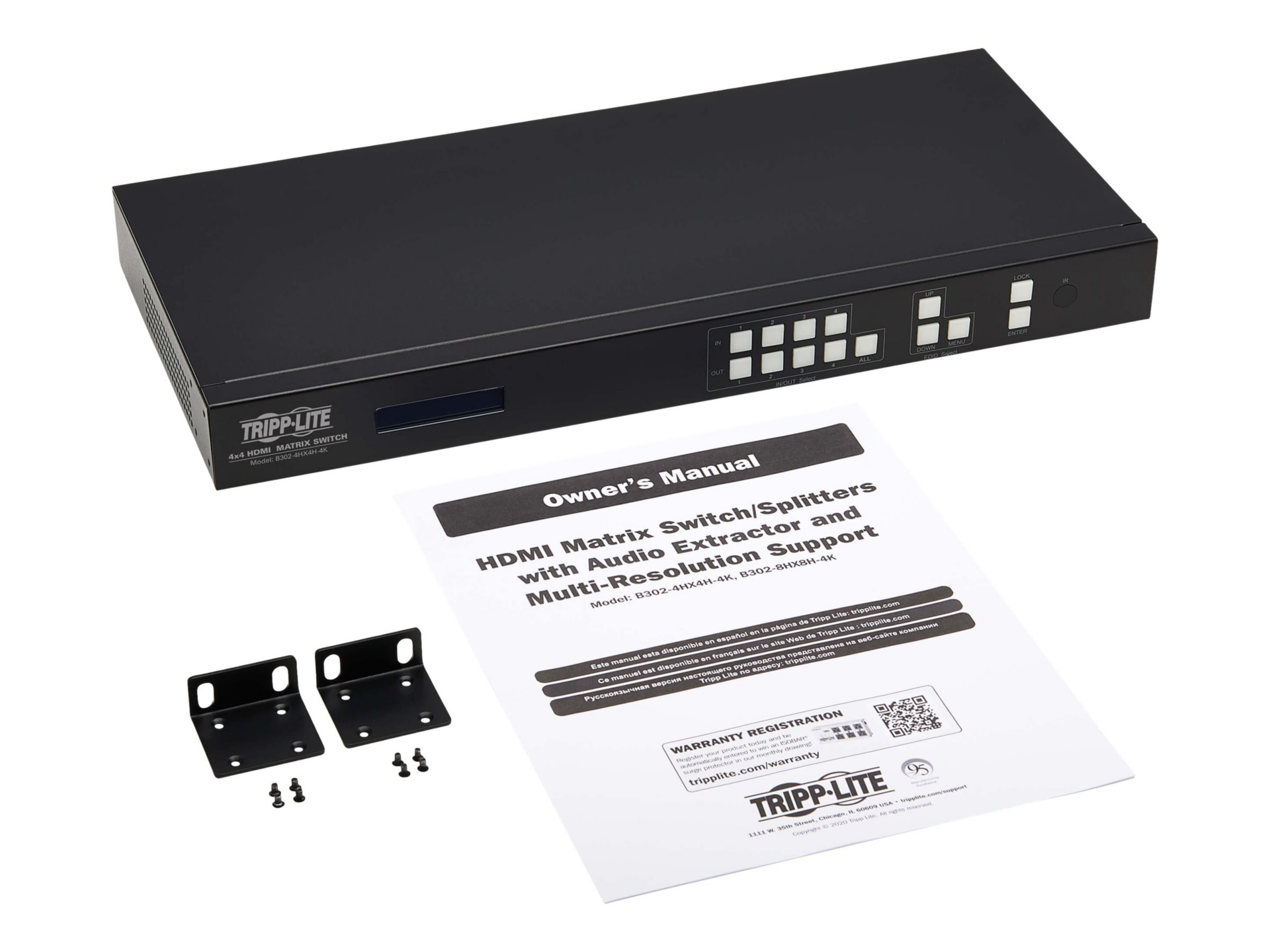 Thumbnail 5 of 6 for Eaton Tripp Lite series 4x4 HDMI Matrix Switch/Splitter with Audio Extractor, Remote Access and Multi-Resolution