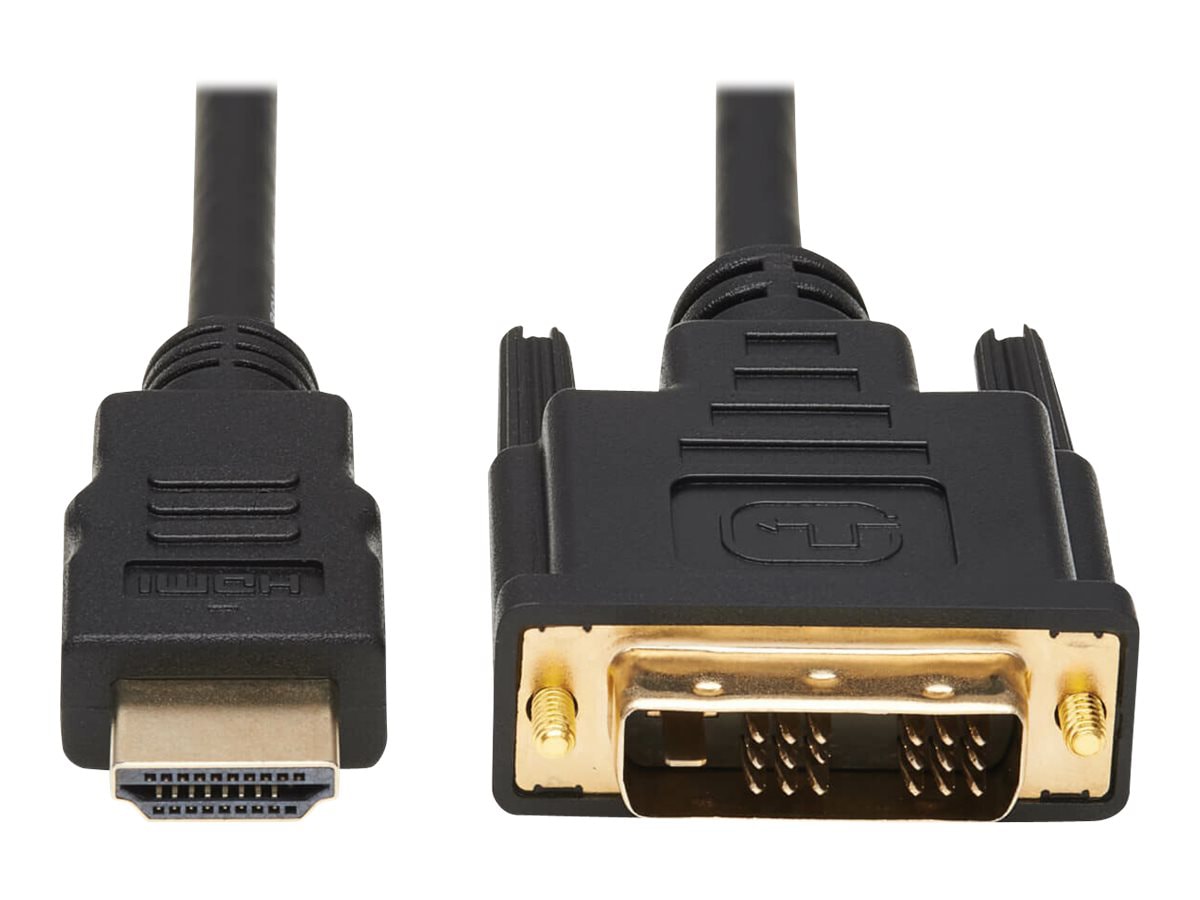 Eaton Tripp Lite Series Safe-IT HDMI to DVI-D Single-Link Antibacterial Adapter Cable (M/M), 1080p 60 Hz, Black, 6 ft.