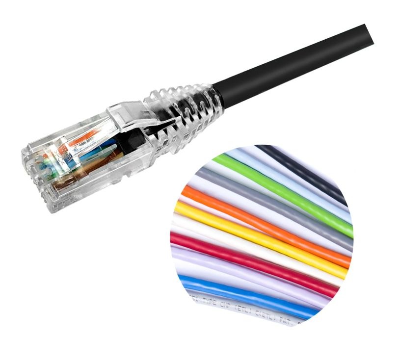 Uniprise UC Series patch cable - 15 ft - black