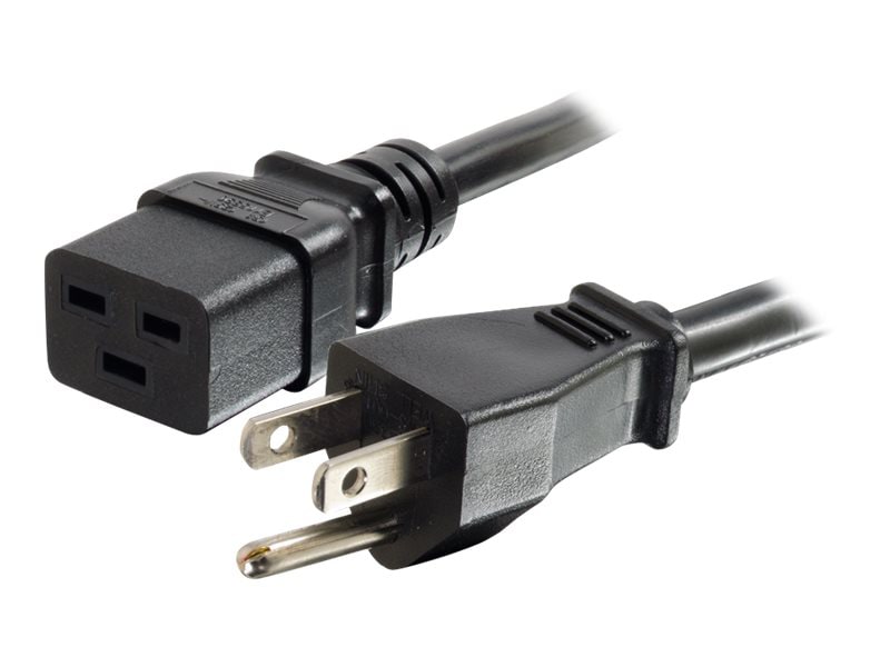 C2G 3ft 14AWG 125 Volt Power Cord (NEMA 5-15P to IEC320 C19) - power ...