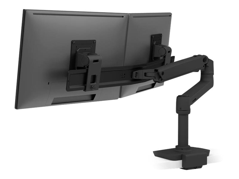 Ergotron LX Desk Dual Direct Arm mounting kit - for 2 monitors - matte black