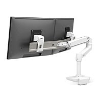 Ergotron LX Desk Dual Direct Arm mounting kit - for 2 monitors - white
