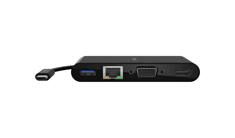 Belkin USB-C Multiport Adapter, USB-C to HDMI - USB A 3,0 - VGA, up to 100W Power Delivery, up 4k Resolution