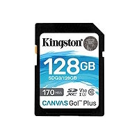 Kingston Canvas Go! Plus - carte mémoire flash - 128 Go - SDXC UHS-I