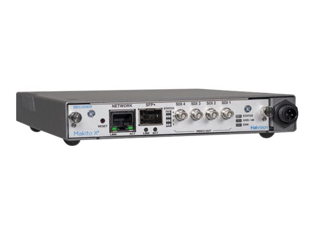 Haivision Makito X4 S-MX4D-SDI4 audio/video over IP decoder