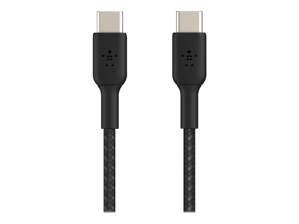 Belkin BoostCharge Braided USB-C to USB-C Cable 60 Watt - 2 meter / 6,6 foot - Black