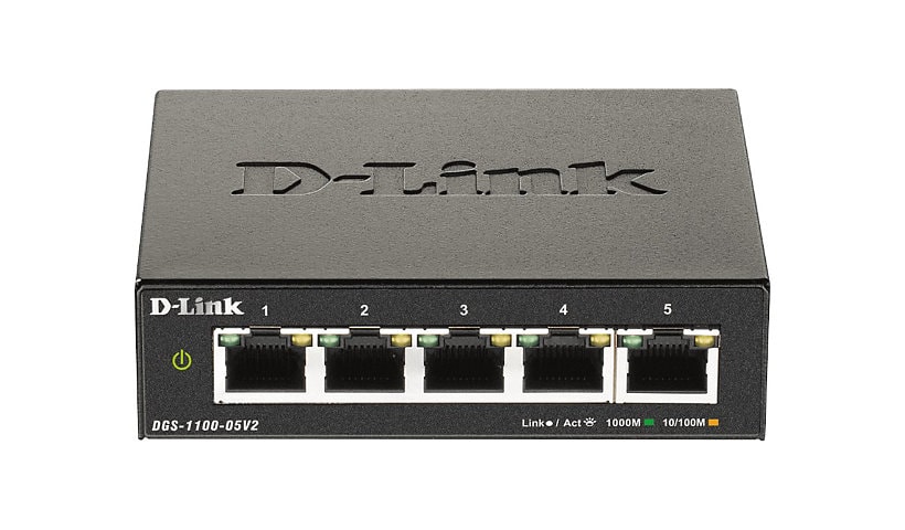 D-Link DGS 1100-05V2 - commutateur - 5 ports - intelligent