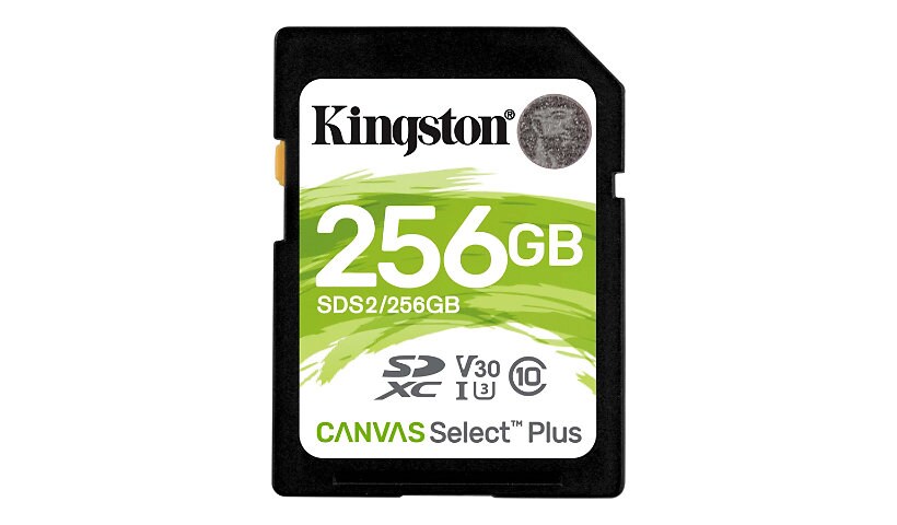 Kingston Canvas Select Plus - carte mémoire flash - 256 Go - SDXC UHS-I