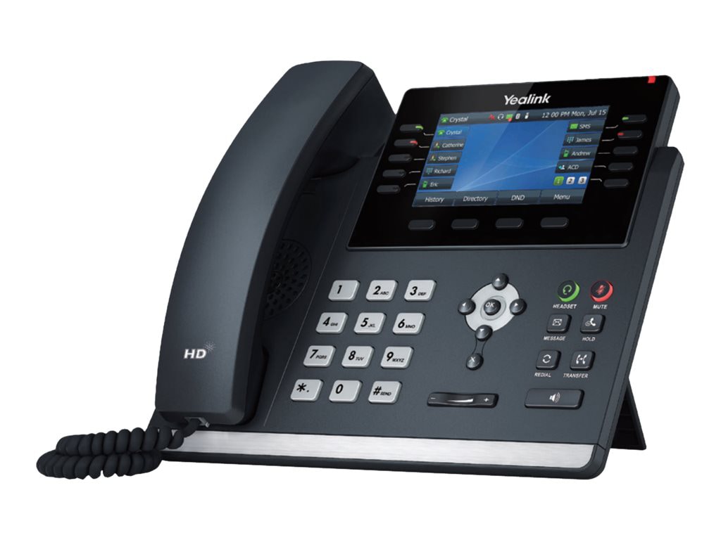 Yealink SIP-T46U - téléphone VoIP avec ID d'appelant - (conférence) à trois capacité d'appel