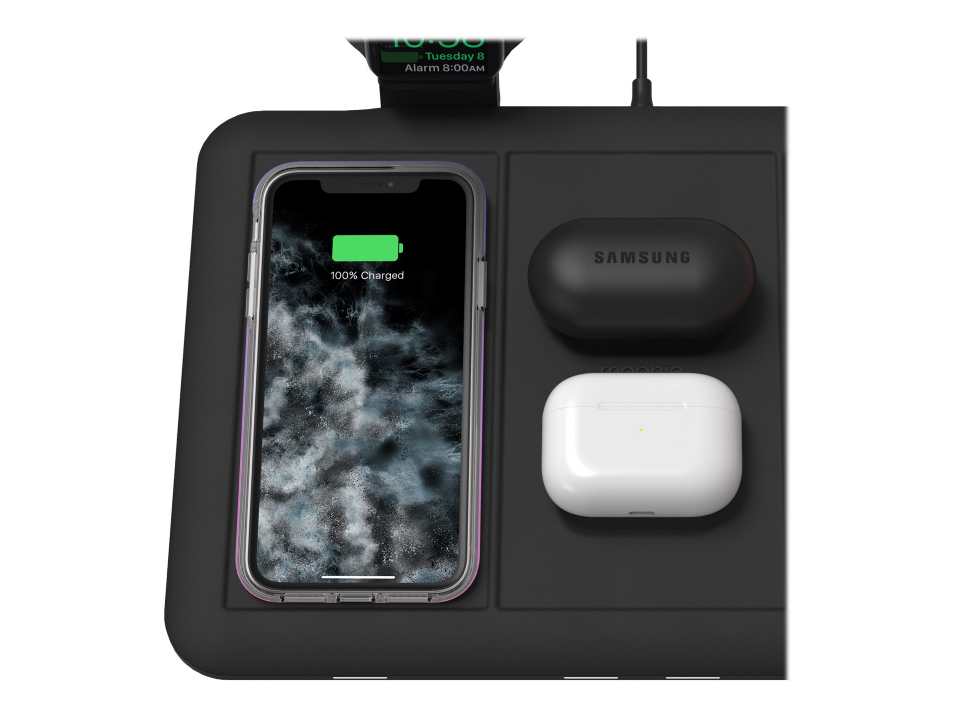 Thumbnail 5 of 17 for mophie-UNV Wireless-4 Device Charging Mat-FG-Black