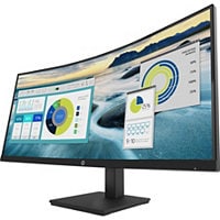 HP P34HC G4 34" WQHD Curved Screen LCD Monitor - 21:9 - Black