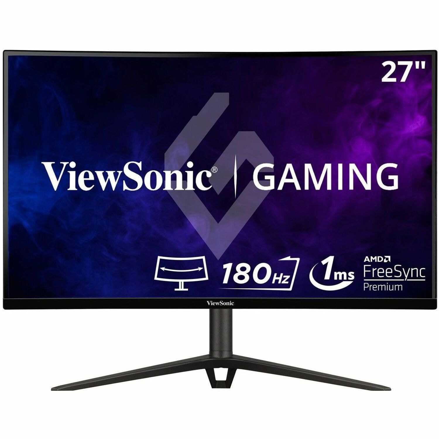 ViewSonic OMNI VX2718-2KPC-MHD 27 Inch Curved 1440p 1ms 180Hz Gaming Monitor with FreeSync Premium, Eye Care, HDMI and