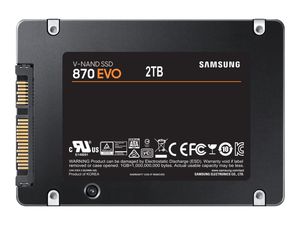 Samsung MZ-77E2T0E 2TB 870 EVO 2.5in Solid State Drive