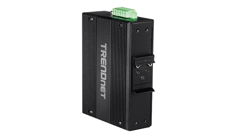 TRENDnet 8-Port Hardened Industrial Unmanaged Gigabit 10/100/1000Mbps DIN-Rail Switch w/ 8 x Gigabit PoE+ Ports;