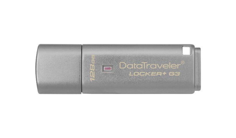 Kingston DataTraveler Locker+ G3 - USB flash drive - 128 GB