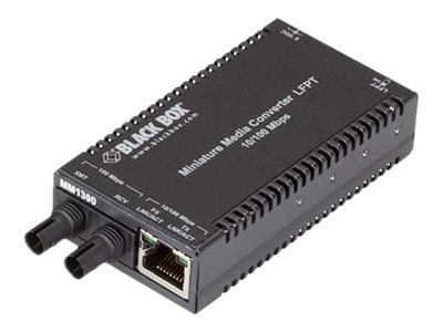 Black Box MultiPower - fiber media converter - 10Mb LAN, 100Mb LAN