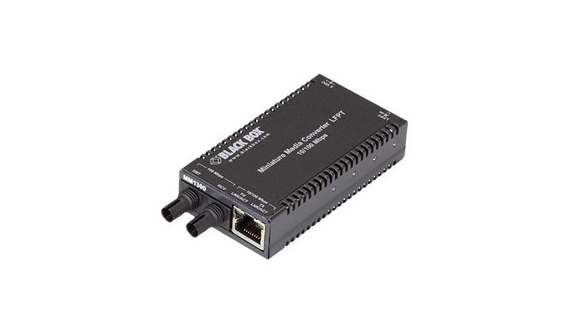 Black Box MultiPower - fiber media converter - 10Mb LAN, 100Mb LAN