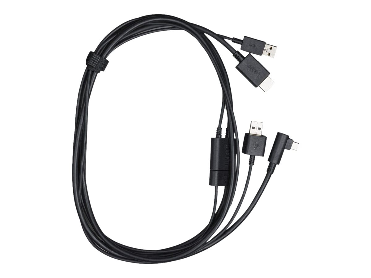 Wacom X-Shape Cable - video / audio / data / power cable - HDMI / USB