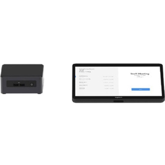 Logitech BASE Microsoft Teams Rooms (no AV) with Tap + Intel NUC - video conferencing kit - Logitech JumpStart (90 days)