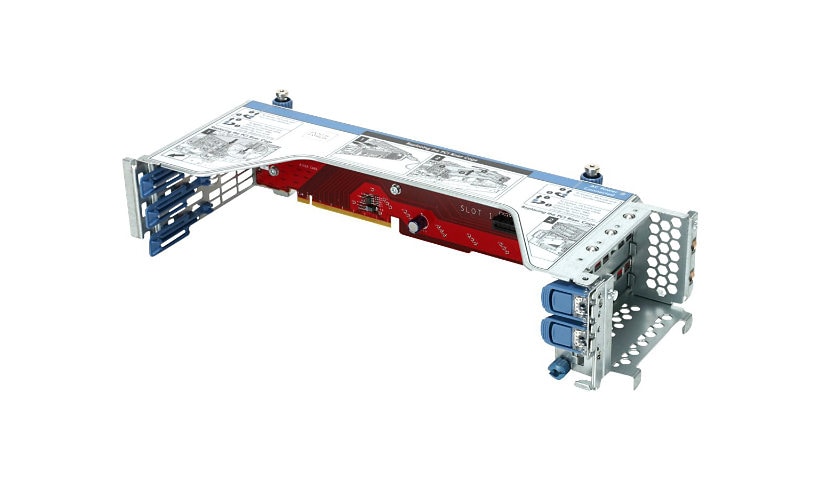 HPE PCIe Full Height 12-slot Bulkhead with 1x 4-slot Riser Kit - system bus extender