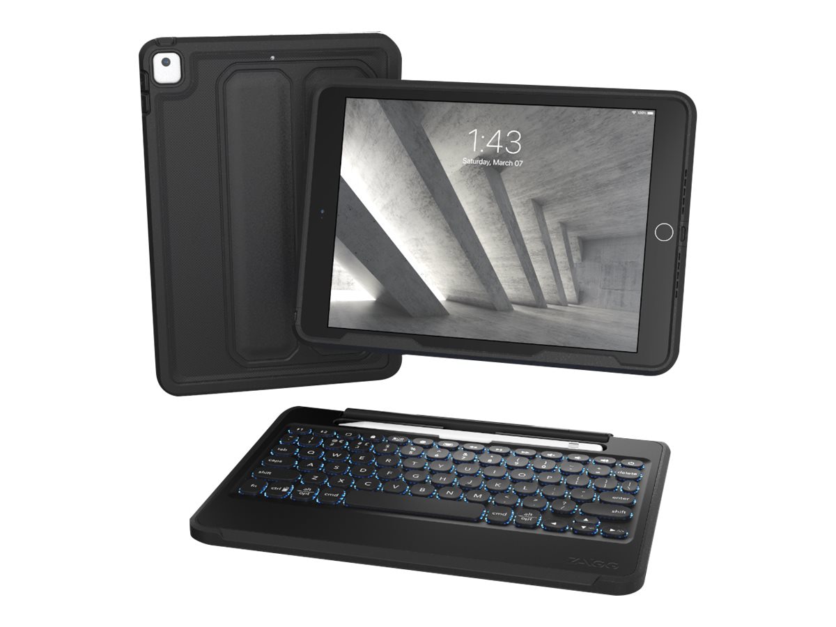 ZAGG Rugged Book Rugged Keyboard/Cover Case (Book Fold) for 10.2" to 10.5"