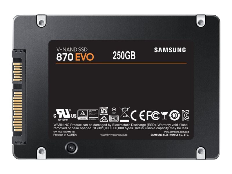 Thumbnail 7 of 7 for Samsung 870 EVO MZ-77E250B - SSD - 250 GB - SATA 6Gb/s