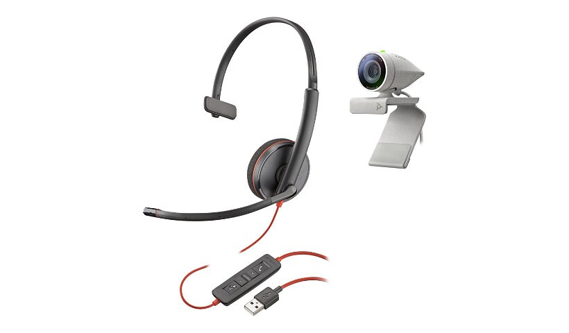Poly Studio P5 - webcam - avec Poly Blackwire 3210 Headset