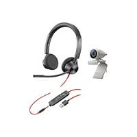 Poly Studio P5 - webcam - with Poly Blackwire 3325 Headset