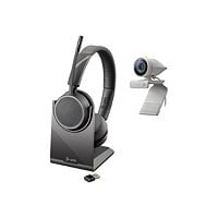 Poly Studio P5 - webcam - avec Poly Voyager 4220 UC Headset