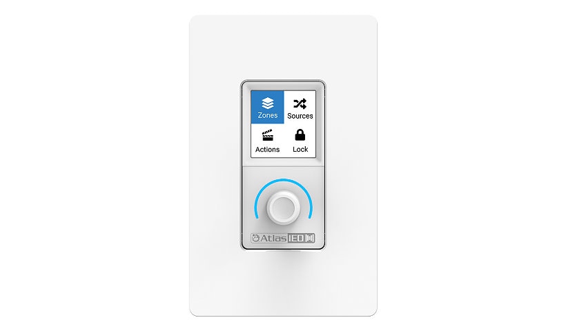 AtlasIED Atmosphere Zone/Source and Volume Wall Controller - White