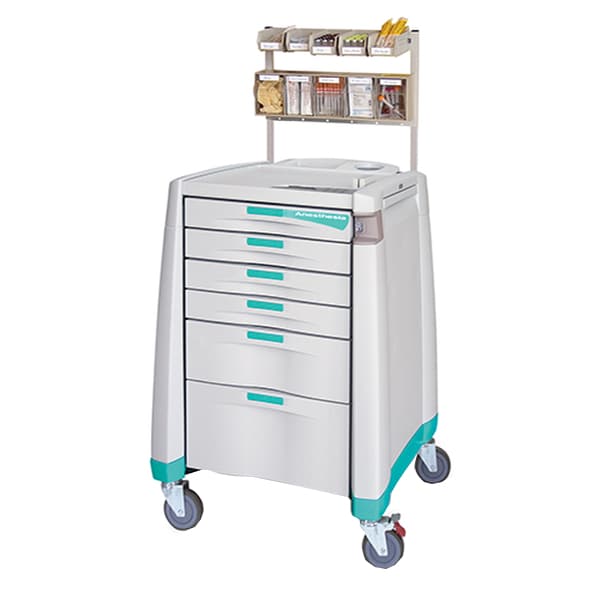 Capsa Healthcare ACS Anesthesia Cart with Auto-relock System