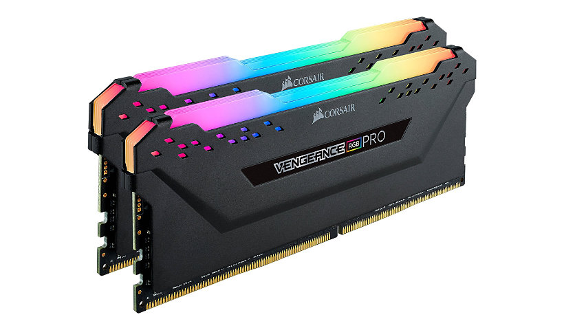 CORSAIR Vengeance RGB PRO - DDR4 - kit - 32 Go: 2 x 16 Go - DIMM 288 broches - 3200 MHz / PC4-25600 - mémoire sans tampon