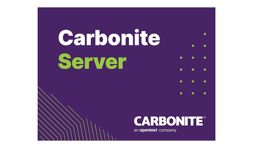 Carbonite Server (Onsite) - subscription license (1 year) - 1 compressed TB