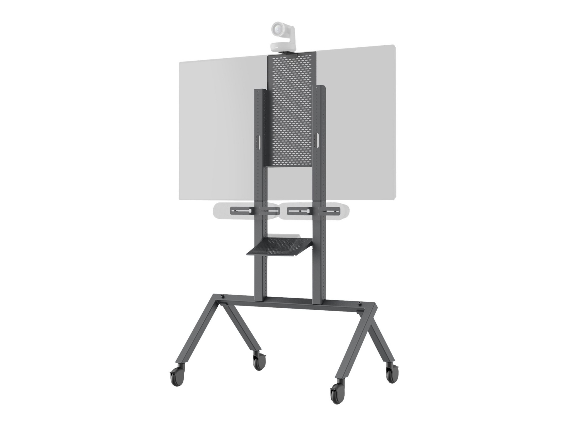 Heckler AV cart - for LCD display / video conferencing system - black gray