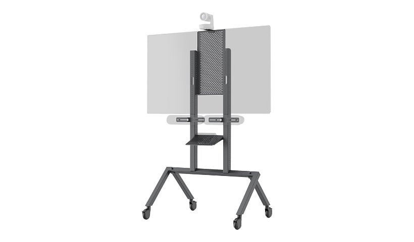 Heckler AV – chariot – pour écran ACL/système de vidéoconférence – noir gris